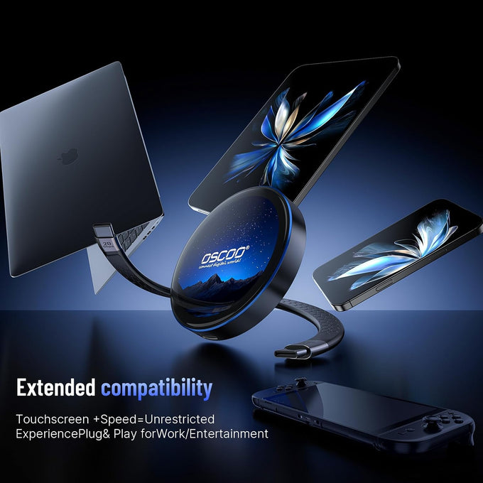 512GB Touchscreen Encrypted External SSD Hard Drive, Up to 2000MB/s