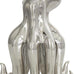 Deco 79 Glass Octopus Decorative Sculpture Cute Ombre Home Decor Statue with Curved Tentacles, Accent Figurine 9" x 9" x 8", Dark Blue