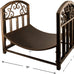 Panacea 15919 Log Bin with Scrolls, Brushed Bronze