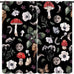 Vintage Botanical Curtains,Antique 1900s Plants Herbs Mushroom Blackout Window Drapes for Kitchen,Boho Retro Wildflower Green Leaf Ferns Farmhouse Window Treatment for Living Room 52x84in