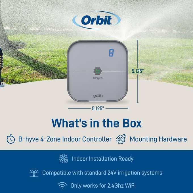 Orbit B-hyve Indoor Smart Sprinkler Controller, 8-Zone - 57925