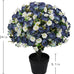 24" Artificial Peony Flowers Topiary Ball, Faux Outdoor Plants