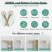 QDWIS 2 Pack Boho Wood Curtain Rods for Windows 48 to 84 inch,1" Adjustable Heavy Duty Window Curtain Rod with Imitation Wood Grain Finials,Rustic Decorative Drapery Rods Set 36-88'',Weathered Wood