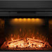 Electric Fireplace Insert Trim Kit for 40 inch Fireplace Electric Inserts, Metal Construction Plates, Black-B09R2114SG