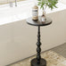 25" End Table, Art Deco Martini Side Table for Living Room, Black