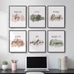 Framed Inspirational Positive Neutral Wall Art for Office, 6 Piece 11x14 In