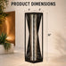 Solar Yard Outdoor Solar Floor Lamp Resin Wicker Solar Light Outdoor Waterproof for Yard, Garden, Pathway, Deck, Dazzle Dance