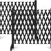 VINGLI 2Pcs Expandable Garden Fence with Arched Top, 31.5in Freestanding Lattice Fence, Solid Wood Retractable Trellis, Instant Room Divider, Extentable Pet Gate for Home Patio Yard (Teak)