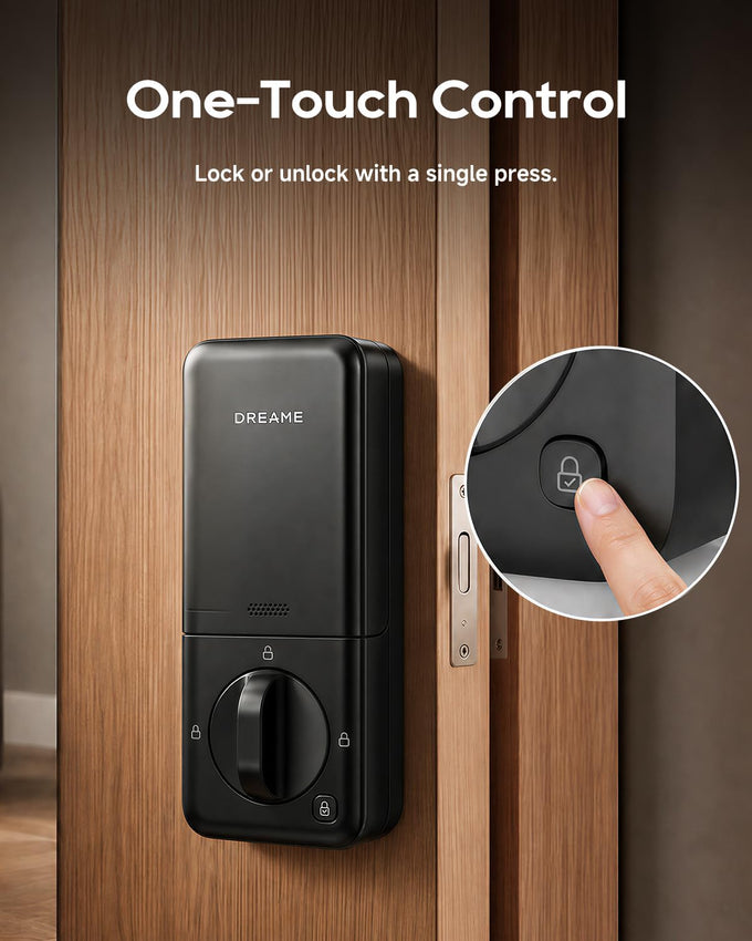 Dreame Lite Smart Door Lock, Keyless Entry Deadbolt Lock for Front Door