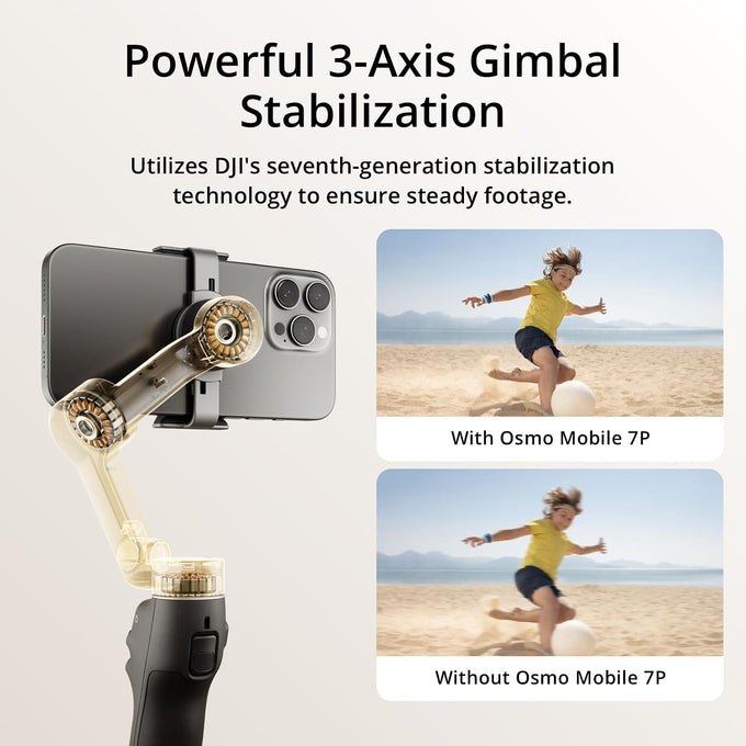 DJI Osmo Mobile 7P Gimbal Stabilizer for iPhone & Android, Native Tracking