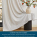 PRIMROSE Cream Ivory Curtains 108 inch for Living Room,2 Panels Drapes Blackout Rod Pocket Back Tab Window Treatment Room Darkening Thick Decorative Curtains for Bedroom