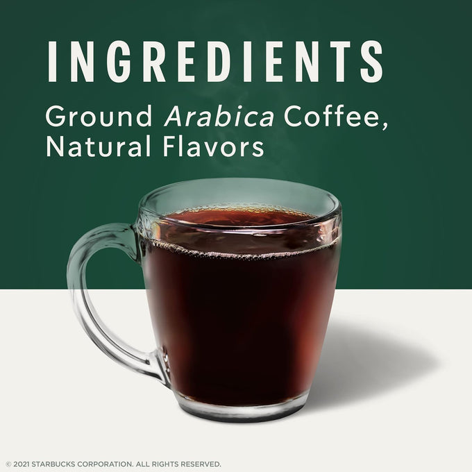 Starbucks K-Cup Coffee Pods, Flavored Hot or Iced Coffee, Caramel, 60 Keurig Pods