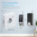 Lockly Visage Zeno Series Smart Lock with Facial Recognition, Fingerprint