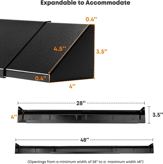Stanbroil Adjustable Fireplace Hood 28.5 to 48 Inch