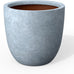 Kante Modern Home Minimalist 14" Dia Blue Gray Concrete Bowl Planter