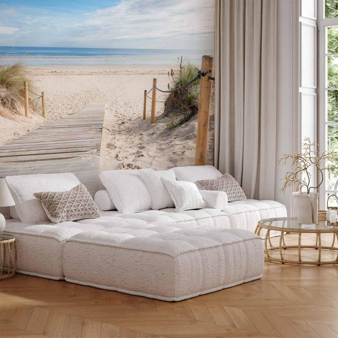 artgeist - Peel and Stick Wallpaper, Decor for Bedroom Beach Sea 154x110 in
