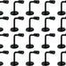 Adonai Hardware Izrahiah Medium Antique Wrought Iron Sturdy Handrail Brackets (2.3" x 4 Pack, Antique Brass) for DIY Easy Installation, Staircase, Stairs, Railings, Support and Home Decor