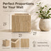 Travertine Wall Sconce Natural Stone Square Up Down Light Bedroom Hallway