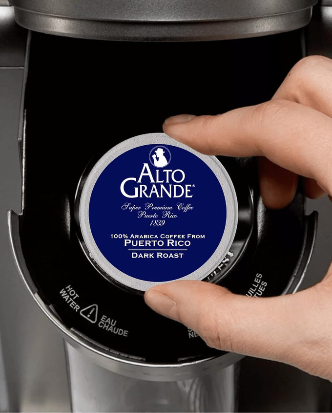 Alto Grande Puerto Rico Arabica Coffee Pods, Medium-Dark Roast, 72 Count