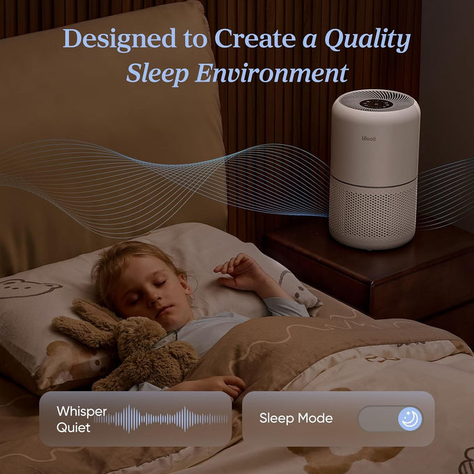 Levoit Air Purifier for Home Pets Hair Allergens in Bedroom Quiet Purifiers