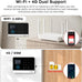 PGST Home Security Systems for House, WiFi+4G Alarm System No Monthly Fees