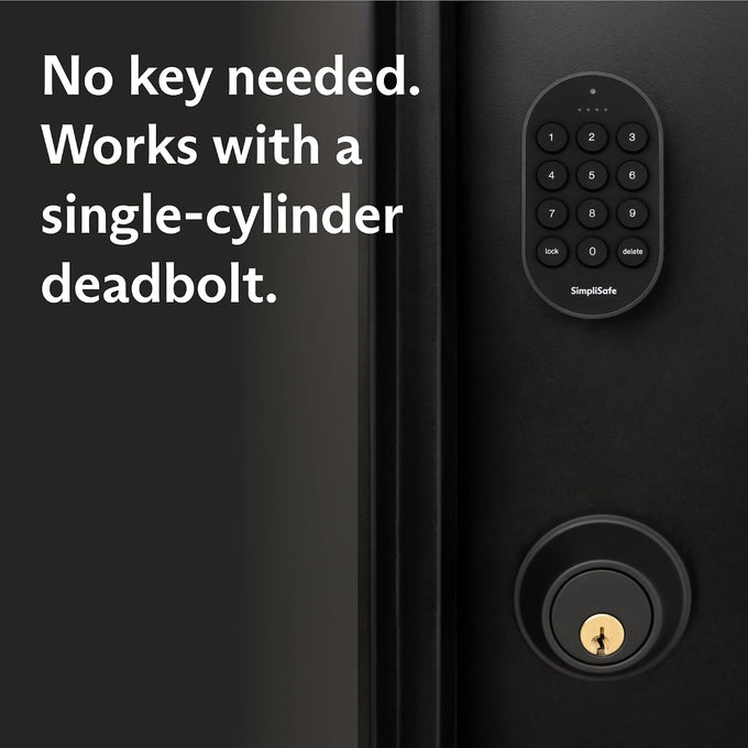 SimpliSafe Smart Lock Series 2 (White) for The Gen 3 Home Security System
