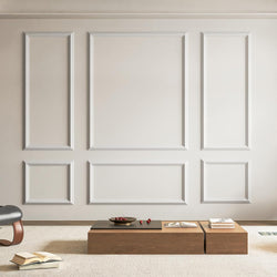 Art3d Pre-Cut Wall Molding Set, Ready-to-Assemble Panels, 3 Top 3 Bottom