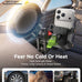 MAGIC JOHN Metal Car Phone Holder 360° Rotation Suction Mount Windshield