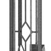 Fire Beauty 5Pcs Wrought Iron Fireplace Tools Set for Indoor Stove(Black)