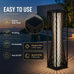 Solar Yard Outdoor Solar Floor Lamp Resin Wicker Solar Light Outdoor Waterproof for Yard, Garden, Pathway, Deck, Dazzle Dance