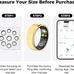 Smart Ring for Women Men, Health Tracking Ring No APP Fee (Rosegold,8)