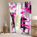 Feelyou Rose Abstract Art Curtains Living Room 2 Panels 52 x 84 Inch Kids
