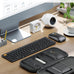 ProtoArc Foldable Keyboard and Mouse, Small Folding Bluetooth Keyboard Mouse Combo for Travel, Pocket-Size Portable Keyboard for iPad, iPhone, Smartphone, Tablet Laptop