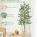 Caxchiling Artificial Eucalyptus Tree 6FT, Faux Floor Tree Indoor Outdoor