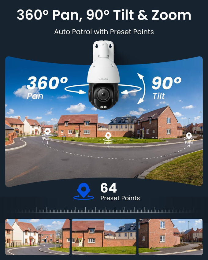 REOLINK RLC-823S2 4K 16X Optical Zoom PoE Security Camera PTZ for Outdoor