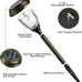 XMCOSY+ Solar Pathway Lights Outdoor 6 Pack, 2 Lighting Solar Garden Lights
