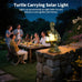 17-Inch Solar Turtle Garden Statue with LED Lantern Outdoor Decor