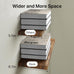 BAYKA Rustic Brown Floating Shelves 22.5in, Set of 2, Wall Mount Wood Shelf