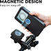 ROCKBROS Magnetic Bike Cell Phone Holder IPX4 Waterproof Motorcycle Phone Mount on Handlebar Fit for 4.7"-6.9" Phones FlipCase 360° Full-Body Protection 3S Quick Auto Lock Rotateable Anti-Shock