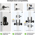 Veise VE018 Fingerprint Keypad Smart Door Knob Handle Lock, Matte Black