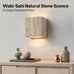 Travertine Wall Sconce Natural Stone Square Up Down Light Bedroom Hallway