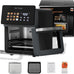 10L Black Air fryer Oven & Multifunctional Digital Rotisserie