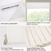 Cordless Linen Roman Shades, Natural Custom Fabric Room Darkening Roman Window Shades Blinds for Doors, French Doors, Kitchen Windows, Bathroom Windows