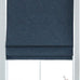 Everyday Celebration Roman Shades for Windows, Cordless Room Darkening Roman Window Shades, Pull Down Window Treatment, Indoor Blinds & Shades with Woven Fabric 35" W X 64" H, (Indigo Blue)