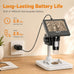 Elikliv Microscope, LCD Digital Coin Microscope 1000x, Coin Magnifier with 8 Adjustable LED Lights, PC View Compatible with Windows/MacBook, EDM4, 4.3-Inch