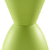 Modway Haste Contemporary Modern Hourglass Accent Stool in Green