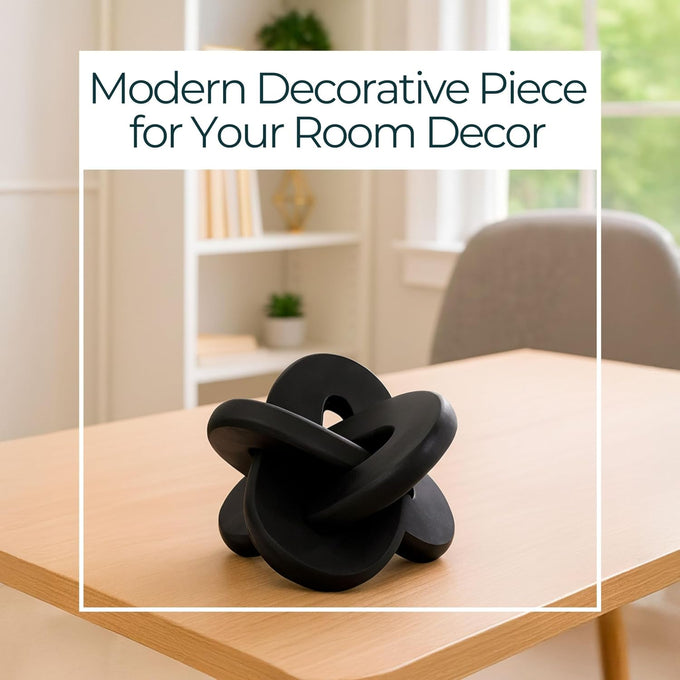Home Decor and Bathroom Decor Sculpture - Room Display with Statues and Ornaments for Office Styling, Bookshelves or Living Room Decor Accent - Modern Coffee Table Arrangement - 11", Brown