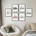 Framed Inspirational Positive Neutral Wall Art for Office, 6 Piece 11x14 In