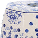 SAFAVIEH Furniture - Cloud 9 Decorative Garden Stool - Blue - Ceramic - Artisan Hand-Painted Design - Ideal for Living Room, Patio, Garden - Fully Assembled (ACS4557A)