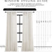 Jowels Natural Linen Grommet Curtains 106 Inch Long for Living Room Dining